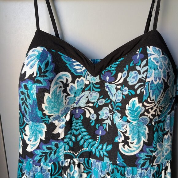 Xhileration Pantsuit/romper floral multicolor with pockets size M - Picture 7 of 7